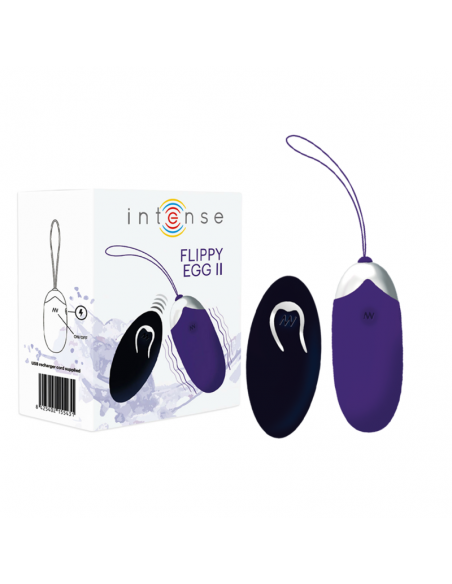 INTENSE FLIPPY II HUEVO RECARGABLE REMOTO LILA