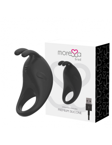 MORESSA BRAD PREMIUM SILICONE RECARGABLE NEGRO