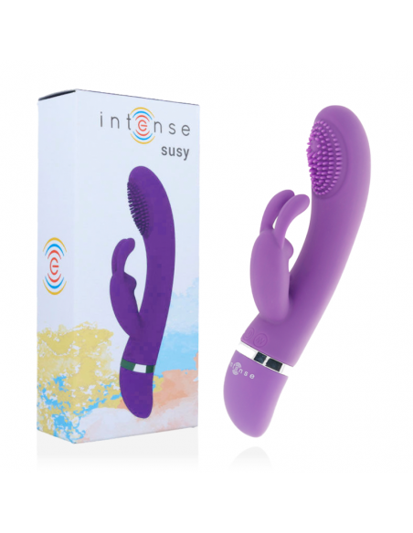 INTENSE SUSY VIBRADOR OSCILANTE SILICON RABBIT LILA