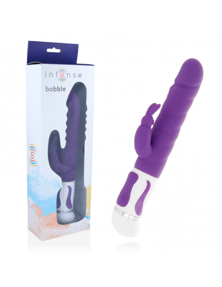 INTENSE BOBBLE VIBRADOR ROTADOR SILICONA LILA