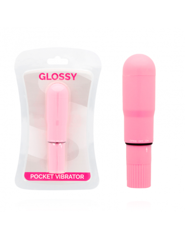 GLOSSY POCKET VIBRADOR ROSA