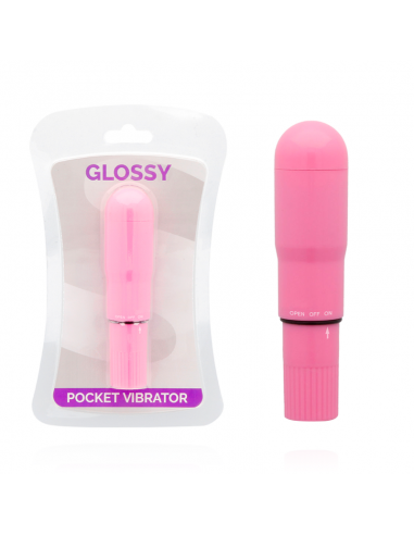 GLOSSY POCKET VIBRADOR ROSA INTENSO