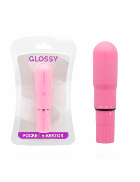 GLOSSY POCKET VIBRADOR ROSA INTENSO