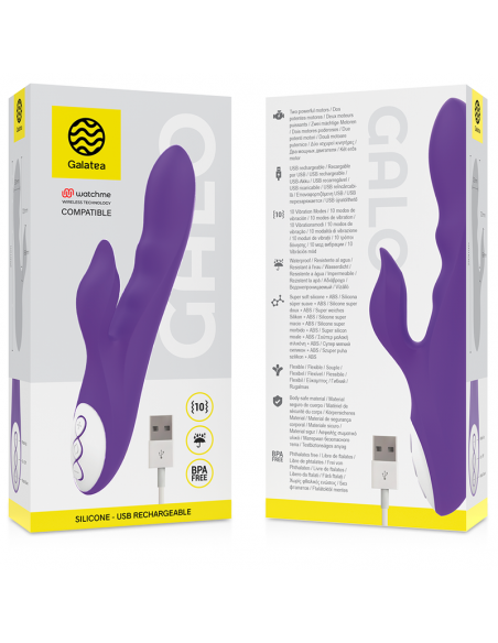 GALATEA GALO VIBRADOR LILA COMPATIBLE CON WATCHME WIRELESS TECHNOLOGY