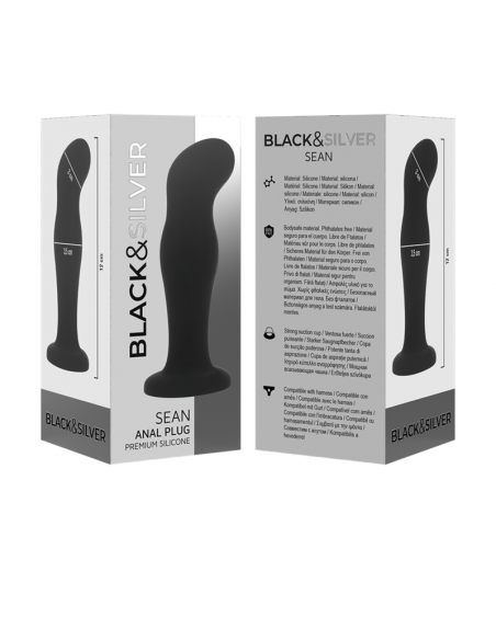 BLACKSILVER SEAN PLUG ANAL SILICONA PREMIUM NEGRO