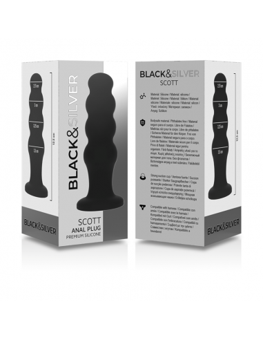 BLACKSILVER SCOTT PLUG ANAL SILICONA PREMIUM NEGRO
