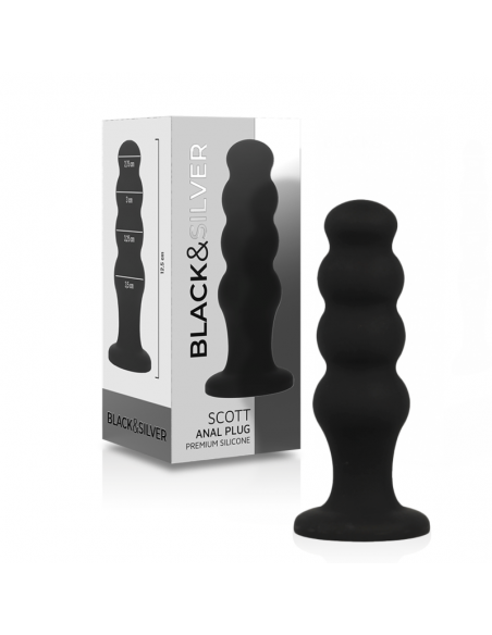 BLACKSILVER SCOTT PLUG ANAL SILICONA PREMIUM NEGRO