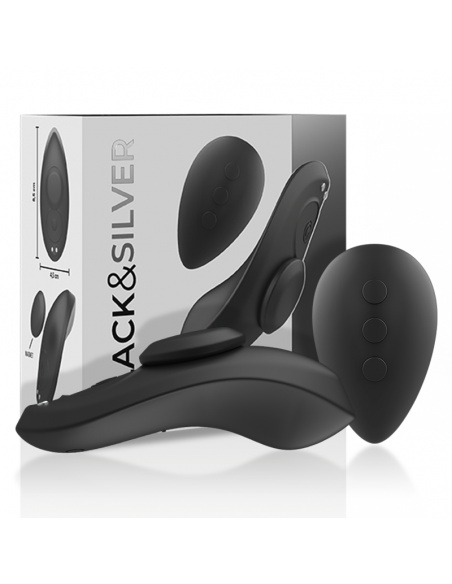 BLACKSILVER PRESTON PANTIE VIBRADOR SILICONA RECARGABLE NEGRO