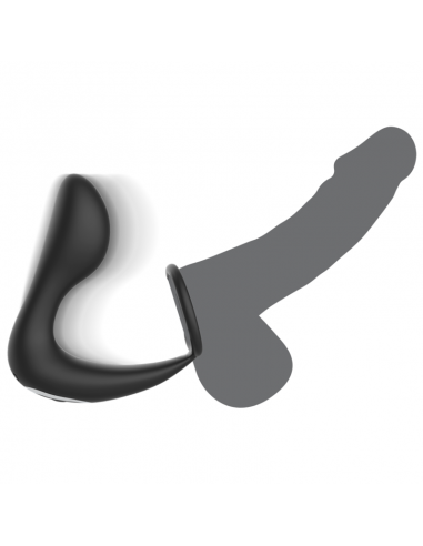 BLACKSILVER MASAJEADOR ANAL CONTROL REMOTO SILICONA RECARGABLE NEGRO
