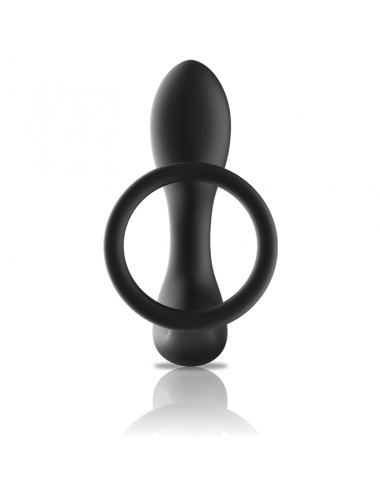 BLACKSILVER MASAJEADOR ANAL CONTROL REMOTO SILICONA RECARGABLE NEGRO