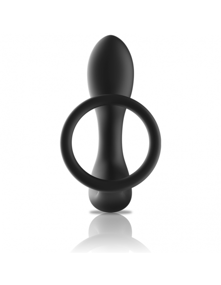 BLACKSILVER MASAJEADOR ANAL CONTROL REMOTO SILICONA RECARGABLE NEGRO