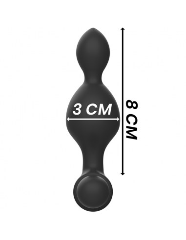 BLACKSILVER TUCKER PEQUENO PLUG ANAL SILICONA CONTROL REMOTO
