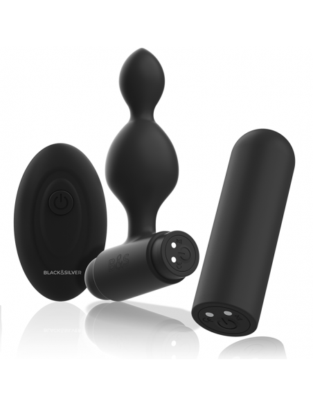 BLACKSILVER TUCKER PEQUENO PLUG ANAL SILICONA CONTROL REMOTO