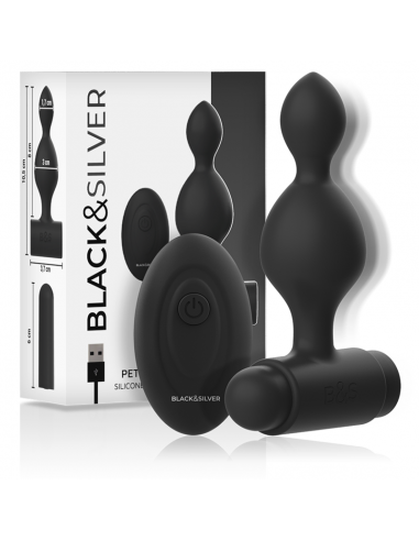 BLACKSILVER TUCKER PEQUENO PLUG ANAL SILICONA CONTROL REMOTO