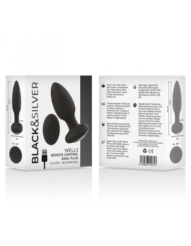 BLACKSILVER WELLS PLUG ANAL SILICONA CONTROL REMOTO