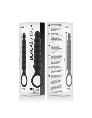 BLACKSILVER BOB POTENTE CADENA ANAL SILICONA