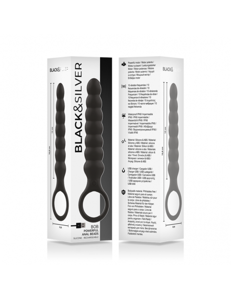 BLACKSILVER BOB POTENTE CADENA ANAL SILICONA