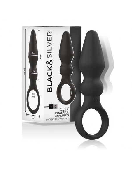 BLACKSILVER OZZY POTENTE PLUG ANAL SILICONA