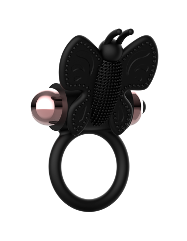 COQUETTE COCK RING BUTTERFLY ANILLO VIBRADOR NEGRO GOLD