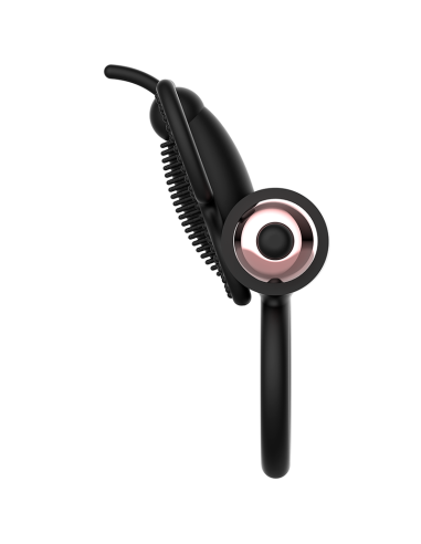 COQUETTE COCK RING BUTTERFLY ANILLO VIBRADOR NEGRO GOLD