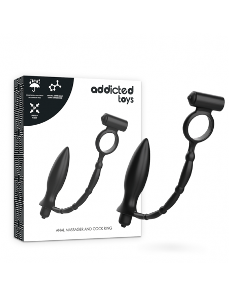 ADDICTED TOYS PLUG ANAL CON ANILLO VIBRADOR