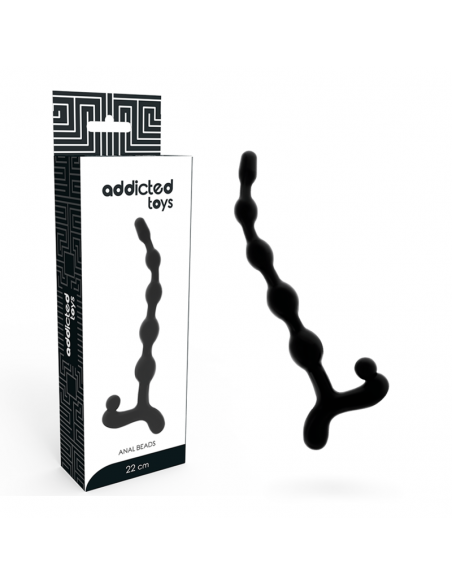 ADDICTED TOYS BOLAS ANALES 22CM NEGRO