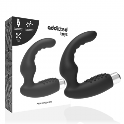 ADDICTED TOYS VIBRADOR PROSTaTICO RECARGABLE NEGRO