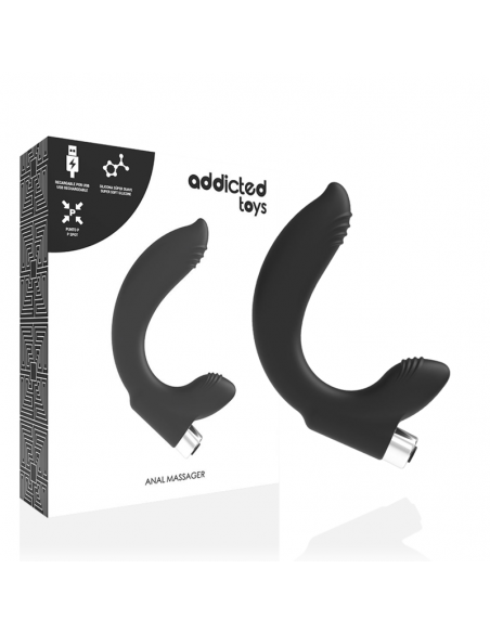 ADDICTED TOYS VIBRADOR PROSTaTICO RECARGABLE NEGRO