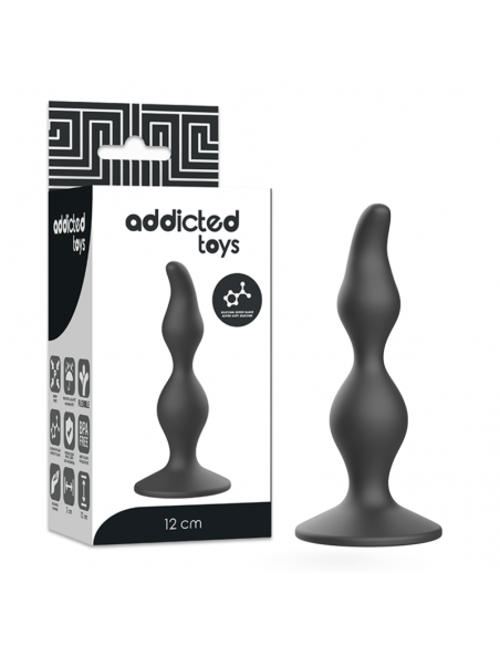 ADDICTED TOYS ANAL SEXUAL PLUG 12CM NEGRO ADDICTED TOYS ANAL SEXUAL PLUG 12CM NEGRO