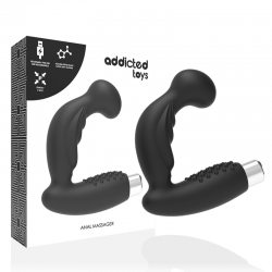 ADDICTED TOYS VIBRADOR PROSTaTICO RECARGABLE NEGRO