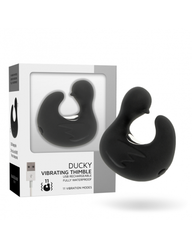 BLACKSILVER DEDAL PATO ESTIMULADOR DE SILICONA RECARGABLE DUCKYMANIA