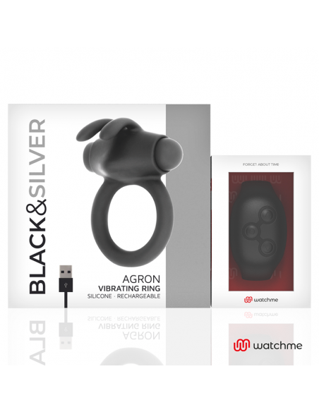 BLACKSILVER AGRON REMOTE CONTROL COCKRING WATCHME