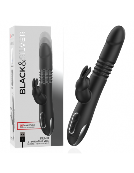 BLACKSILVER KENJI STIMULATING VIBE COMPATIBLE CON WATCHME WIRELESS TECHNOLOGY