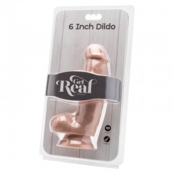 GET REAL DILDO 12 CM CON TESTICULOS NATURAL 2