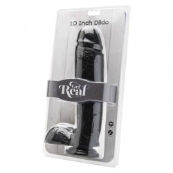 GET REAL DILDO 255 CM CON TESTICULOS NEGRO 2