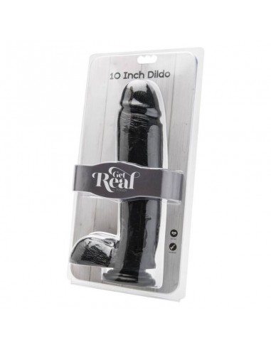 GET REAL DILDO 255 CM CON TESTICULOS NEGRO