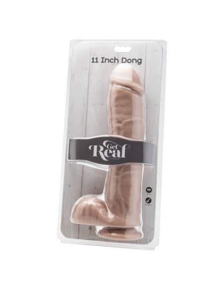 GET REAL DILDO 28 CM CON TESTICULOS NATURAL