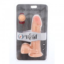 GET REAL DUAL DENSITY DILDO 18 CM CON TESTICULOS NATURAL 2