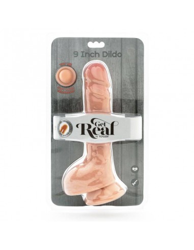 GET REAL DUAL DENSITY DILDO 255 CM CON TESTICULOS NATURAL