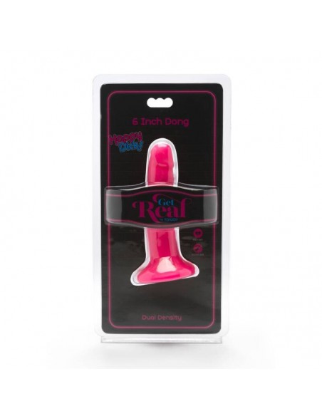 GET REAL HAPPY DICKS DONG 12 CM ROSA