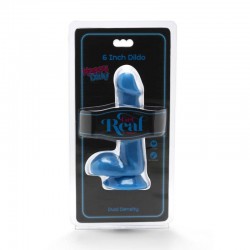 GET REAL HAPPY DICKS DILDO 12 CM CON TESTICULOS AZUL 2