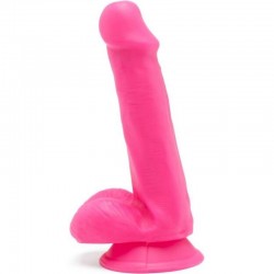 GET REAL HAPPY DICKS DILDO 12 CM CON TESTICULOS ROSA