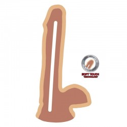 GET REAL DUAL DENSITY DILDO 17 CM CON TESTICULOS NATURAL 2