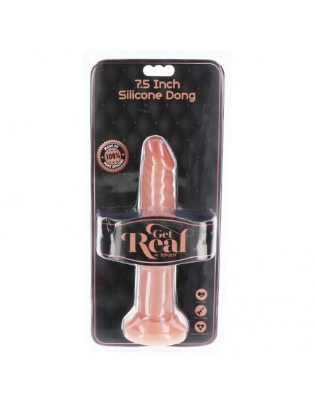 GET REAL DONG SILICONA 19 CM NATURAL