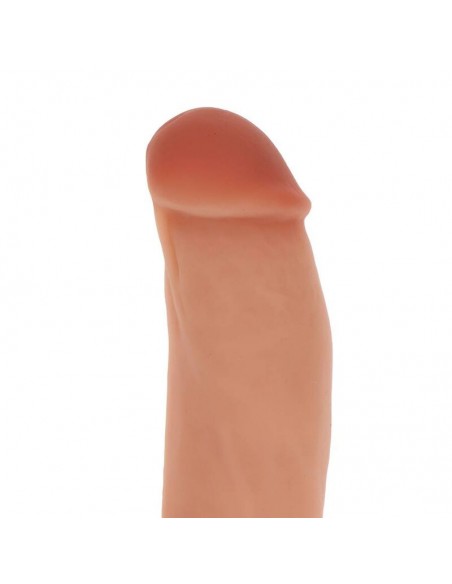 GET REAL DILDO SILICONA 18 CM CON TESTICULOS NATURAL