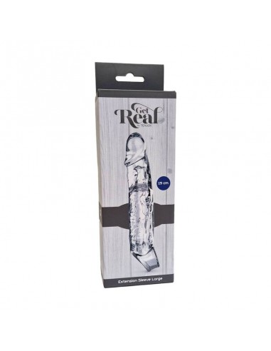 GET REAL EXTENSION LARGO 19 CM TRANSPARENTE