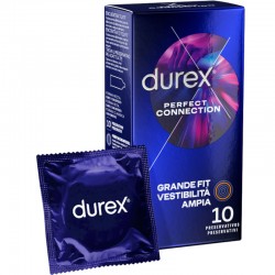 DUREX PERFECT CONNECTION EXTRA LUBRICACION SILICONA 10 UNIDADES