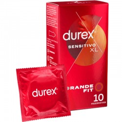 DUREX PRESERVATIVOS SENSITIVO XL 10 UNIDADES