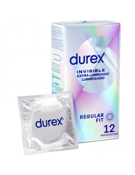 DUREX INVISIBLE EXTRA LUBRICADO 12 UDS