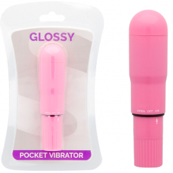 GLOSSY POCKET VIBRADOR ROSA INTENSO